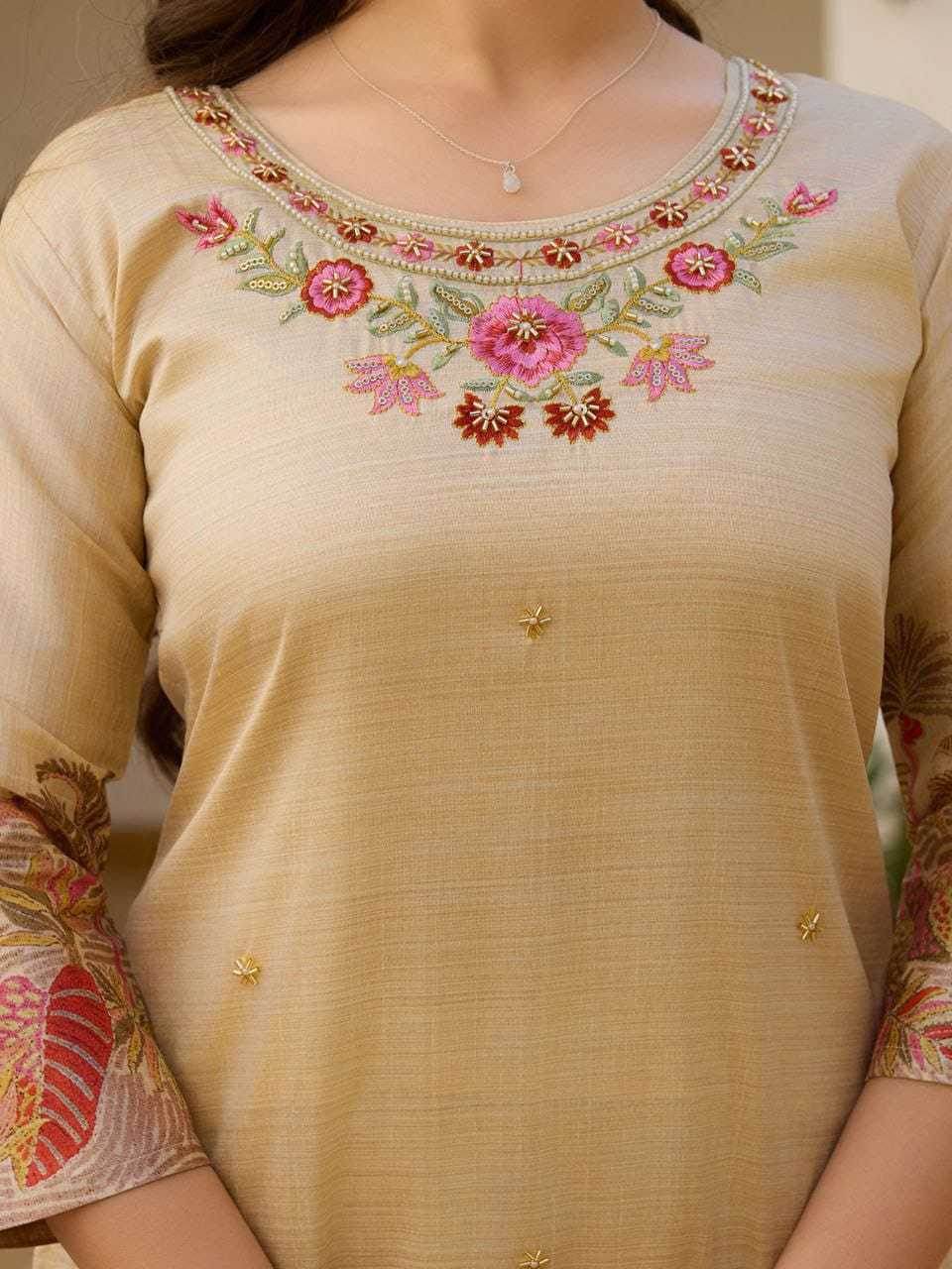 Assam Silk Embroidery Suit - MYLUXURY LANE ENTERPRISE